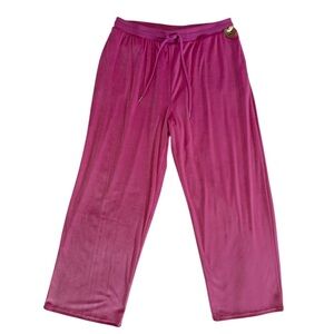 Juicy Couture Pink Velour Pants Size 1X NWT